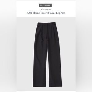Abercrombie & Fitch Charcoal Wide Leg Trousers